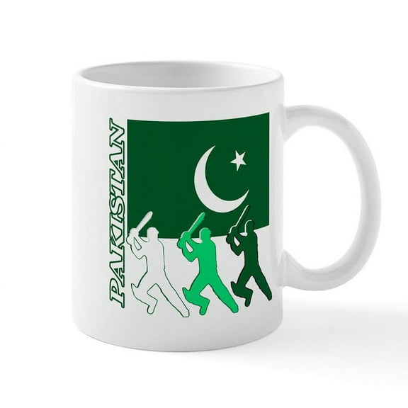 CafePress - Cricket Pakistan Mug - 11 oz Ceramic Mug - Novelty Coffee Tea Cup