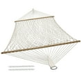 thumbnail image 6 of Sunnydaze 2-Person Polyester Rope Spreader Bar Hammock with Stand, 400 lb Capacity - Cream, 6 of 9