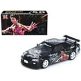 thumbnail image 3 of Nissan Skyline GT-R (R34) RHD (Right Hand Drive) Black "Bruce Lee Legacy 50 Year Anniversary" 1/64 Diecast Model Car by Inno Models, 3 of 3
