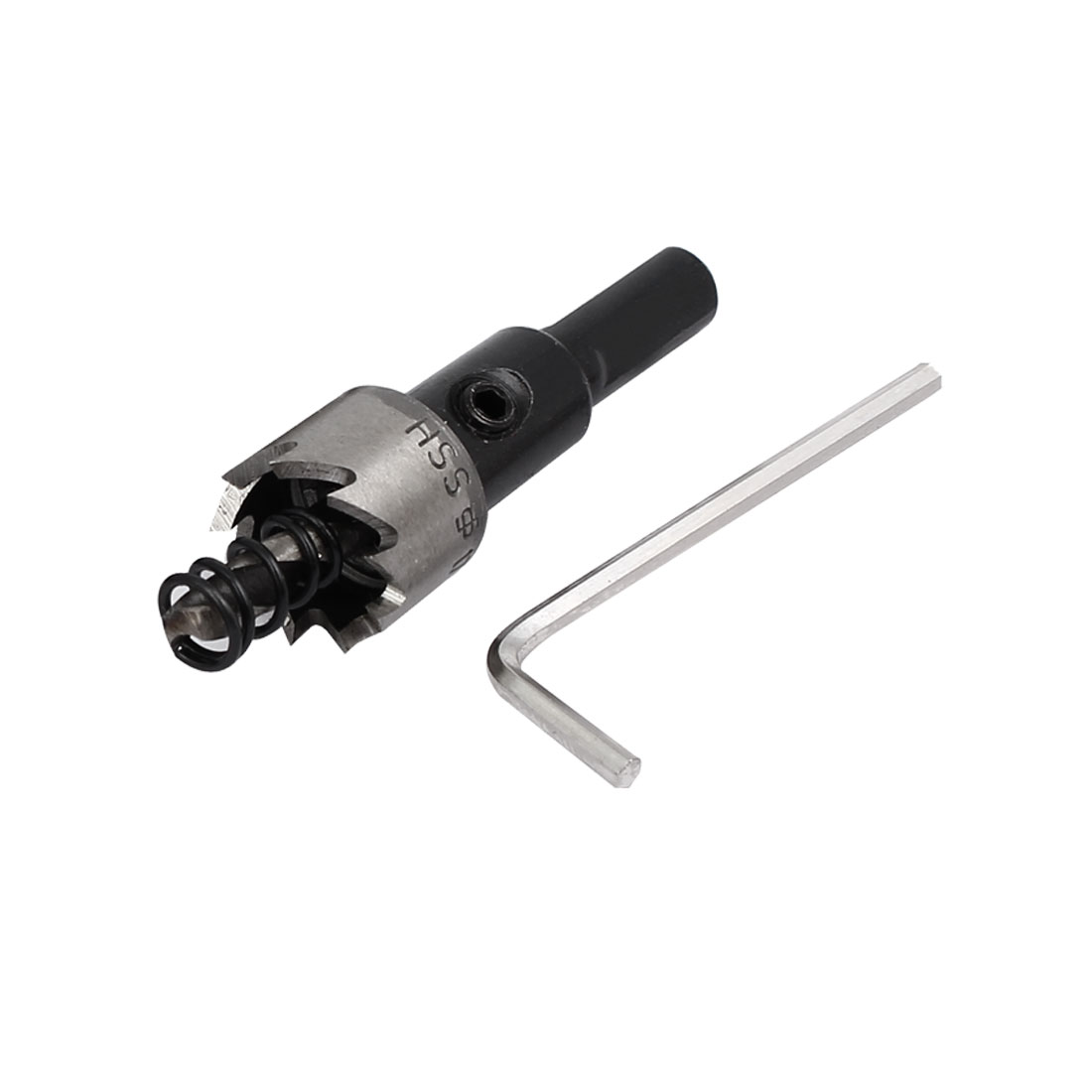 17mm Cutting Dia 68mm Long HSS Spring Loaded Twist Drill Bit Hole Saw Cutter
