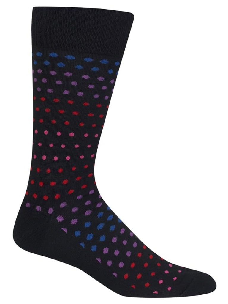 Hot Sox - Hot Sox Mens Basics Collection Variegated Dot Slack Sock ...