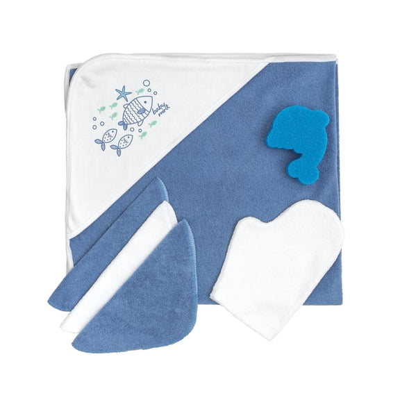 Conjunto para ducha Baby Mink Set Burbujas Azul