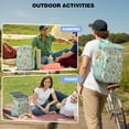 thumbnail image 4 of Romantic Floral and Leopard Print Backpack Cooler - 20L High Capacity, Long-Lasting Insulation for Summer, 4 of 5
