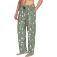 thumbnail image 2 of Xecao Retro Hippie Groovy Mushroom Men's Straight Lounge Pajama Pants: The Ultimate in Comfortable Sleepwear, 2 of 9