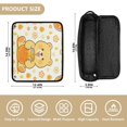 thumbnail image 3 of Hair Tools Storage with Heat Resistant Mat- Bear Eating Honey Pattern Printed Curling Iron Travel Bag/Flat Iron Case for Women, 3 of 8