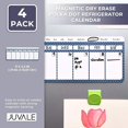 thumbnail image 3 of shiyou-Magnetic Fridge Calendar, Dry Erase (11 x 4.2 Inch, 4 Pack) - Magnetic Calendar for Refrigerator, 3 of 4