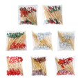 thumbnail image 3 of 100 Count Vintage Christmas Cocktail Picks - Disposable Bamboo Appetizer Skewers for Holiday Party, Fruit Platter, and Christmas Decorations, 3 of 10