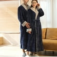 thumbnail image 4 of JNGSA Bathrobe for Women Loungewear for Women Women's Winter Warm Nightgown Couple Bathrobe Men And Women Autumn And Winter Nightgown Clearance, 4 of 7