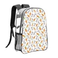thumbnail image 3 of Susaid Cute Rabbit Print Clear Backpack See Through Transparent Plastic Clear Bookbags for School, College, Stadium,Work, 3 of 7