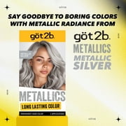 got2b Metallics Permanent Hair Dye, M71 Metallics Silver, Hair Color for Women & Men, 1 Kit