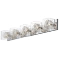 thumbnail image 5 of ET2 E22835-18SVPC Gem 5 Light Polished Chrome Vanity Wall Light, 5 of 7