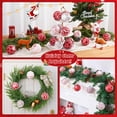 thumbnail image 6 of Lyacmy 12 Pcs Christmas Ball Ornaments Set, 3.15 Inches Red White Shatterproof Ball Hanging Ornament with Pre-Tied Strings for Christmas Tree Decorations, 6 of 8