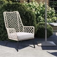 thumbnail image 2 of Afuera Living Modern Fabric/Rope/Metal Outdoor Lounge Chair in Natural, 2 of 7