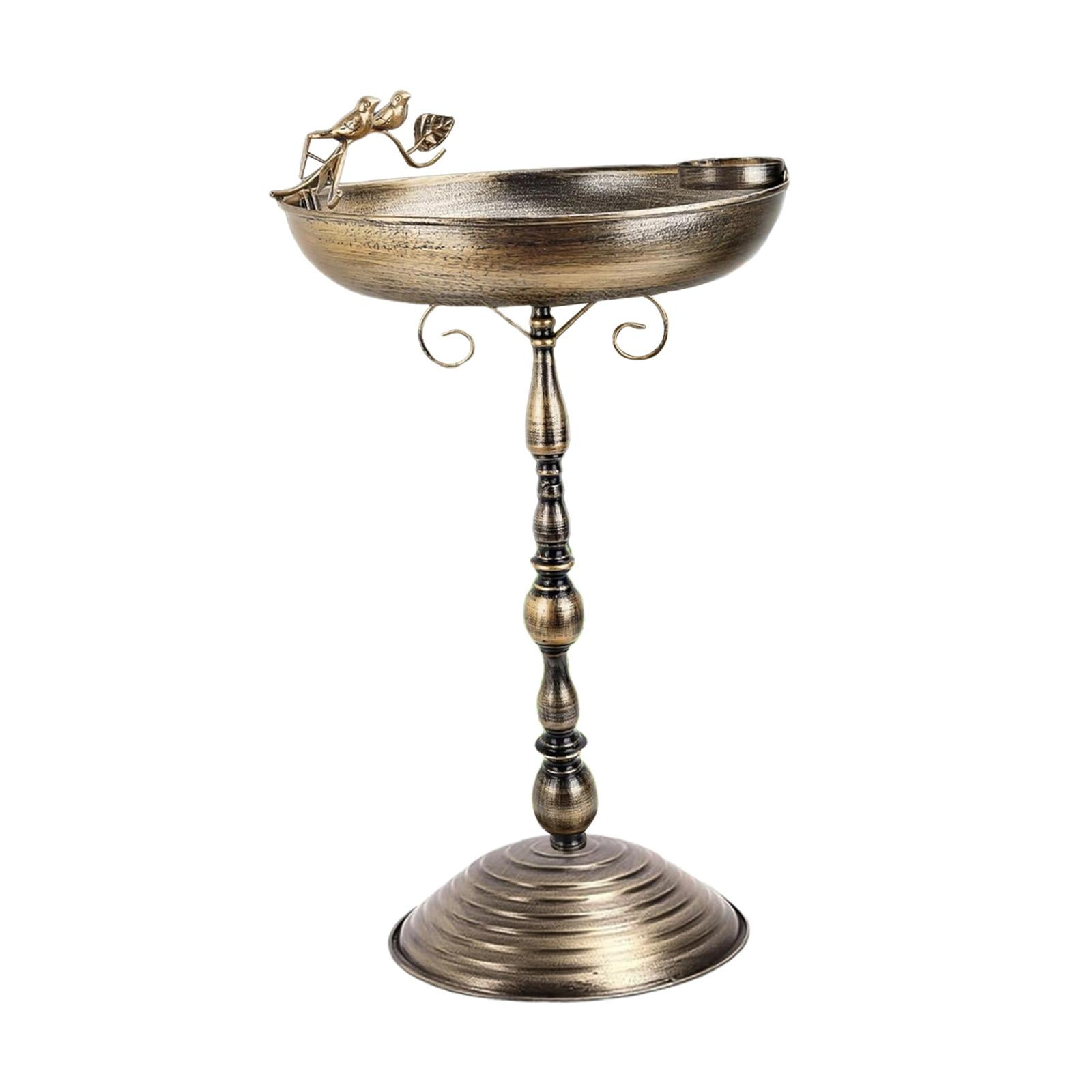 simhoa Metal Bird Bath Bowl 26 inch Heavy Duty Bird Feeder for Garden Outdoors Yard