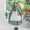 k-303Green669, variant on SONGGE Floral Girls Outfit Sets Countryside Dress With Apron Toddler Kids Historical Cartoon Breathable Clothing Sets