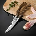 thumbnail image 4 of Kitchen Scissors Stainless Steel Kitchen Shears Heavy Duty Chicken Bone Cutting Shears Sharp Utility Scissors Meat Scissors Poultry Shears Food Cooking Scissors for Home Kitchen, 4 of 5