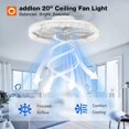 thumbnail image 2 of Ventilador de techo addlon 51 cm con control remoto y LED regulable, 2 of 7