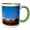 Green/White, variant on 3drose, Usa, New Mexico, Santa Fe, Adobe Buiding (rf) - Us32 Rca0005 - Rob Casey, 11oz Two-tone Black Mug