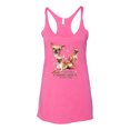 thumbnail image 2 of Wild Bobby, If It's Not a Chihuahua It's Just a Dog Gift, Women Tri-Blend Racerback Tank Top, Vintage Pink, Medium, 2 of 4