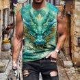 thumbnail image 4 of Yopmin Workout Tank Tops for Men Crew Neck Dragon Summer Casual Vests Fashion Sleeveless Shirts for Sports Fitness, 4 of 8