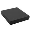 thumbnail image 2 of TheDisplayGuys 25-Pack #65 Cotton Filled Cardboard Paper Jewelry Box Gift Case - Matte Black (6 3/16" x 5 3/16" x 1 1/16"), 2 of 7