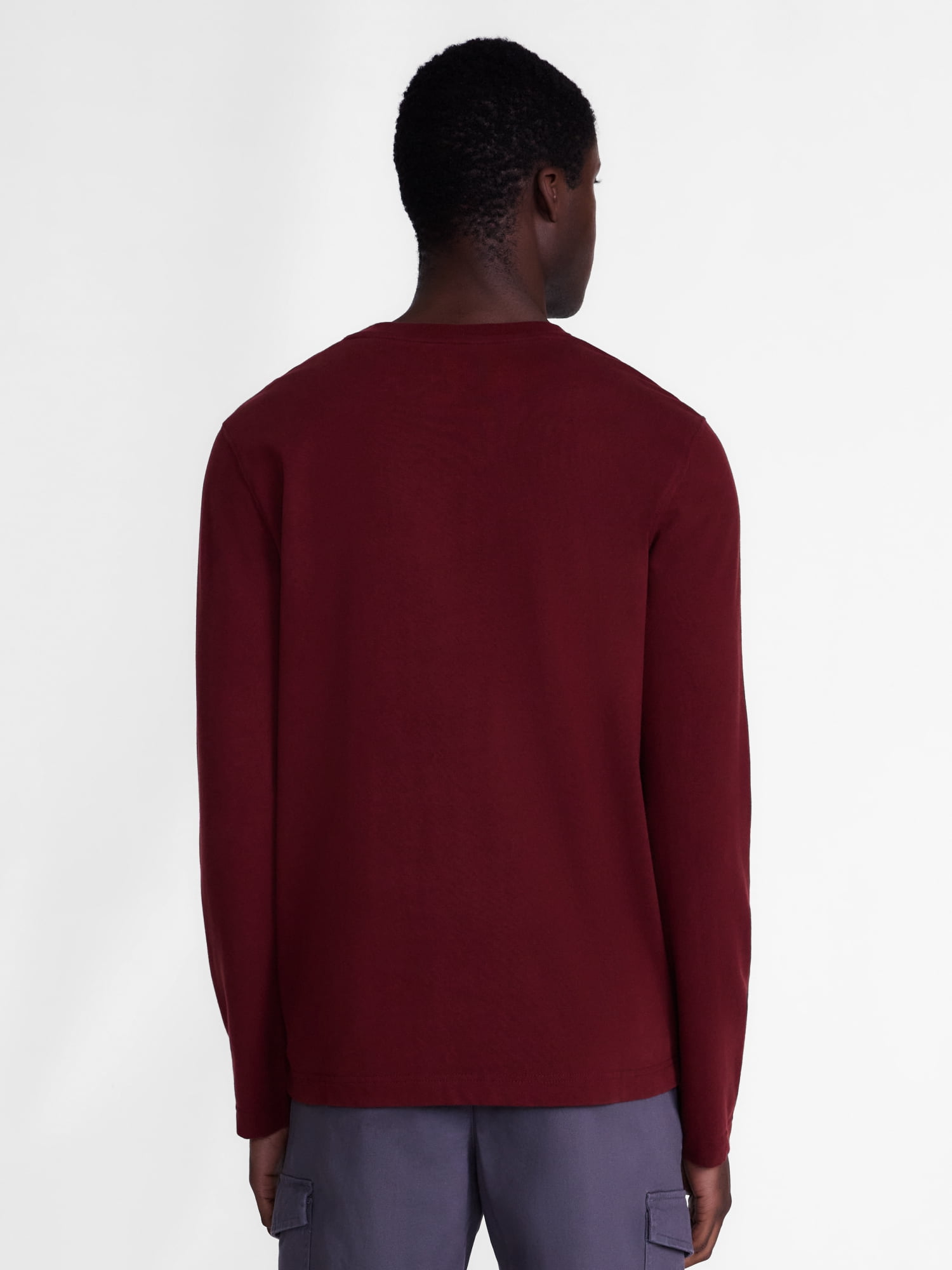 George Men's Henley Shirt with Long Sleeves, Sizes S-5XB