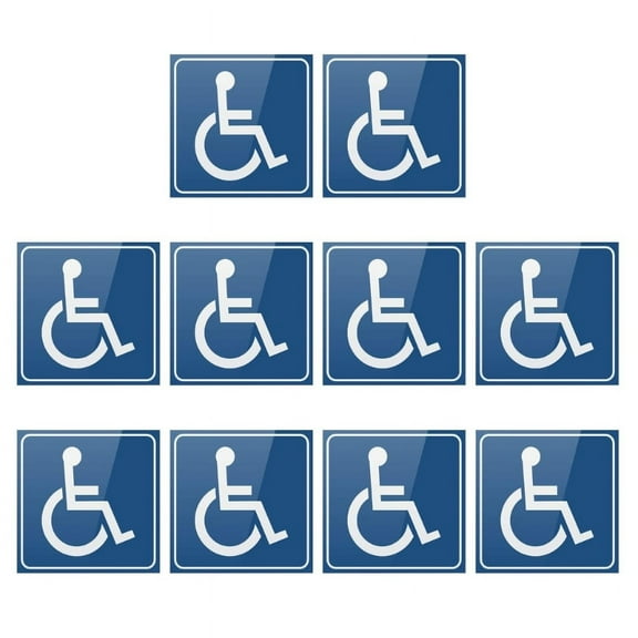 ROZYARD Car Sticker Blue Wheelchair Disabled Stickers Decal Suitable for Car Motorcycles