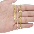 thumbnail image 5 of Nuragold 18k Real Yellow Gold Solid Miami Cuban Link 2.7mm Chain Necklace (16"-30") Italian Jewelry for Men & Women, 5 of 8