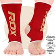 thumbnail image 6 of RDX MMA Ankle Support Brace for Muay Thai, Elasticated Foot Sleeve Guard, Red, M, 6 of 6