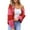 Red, variant on NLLSHGJ Ladies Cardigans Long Xxxl Women's Autumn and Winter Comfortable Casual Color Combination Large Size Cardigan Sweater Sweater Coat Dark Grey Cardigan Women Petite Women Coats Winter Wool