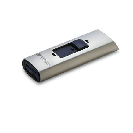 Verbatim 128gb Store 'n' Go Vx400 Usb 3.0 Flash Drive - Silver - 128 Gbusb 3.0 - Silver - 1 Pack (47690) Verbatim 128gb Store 'n' Go Vx400 Usb 3.0 Flash Drive - Silver - 128 Gbusb 3.0 - Silver - 1 Pack (47690)