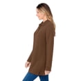 thumbnail image 3 of Woman Within Plus Size Long-Sleeve Polo Shirt, 3 of 6