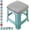 @1, variant on Bar Stool Seat Chair Cushion Pads/Cover Square 30 * 30 for Dinin Chairs Kitchen, Office and Garden Non Slip Comfortable Cushion(@2,1pc 30x30cm(12x12in))