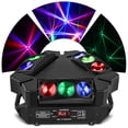 thumbnail image 4 of 2Pcs Moving Head DJ Lights, 9 Head Spider LED Stage Lighting Sound Activated DMX RGBW Disco Lights for Party Club Wedding, 4 of 7