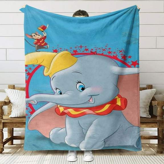 Dumbo Throw Blanket Gifts for Fans Lover Girls Boys Women Present Hoodie Him Bed 60"x80"