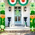 thumbnail image 4 of MXTPOV St Patricks Day Banner, Green Shamrock Gnomes Front Porch Decor for Party Home Decor, St Patricks Day Decorations, Lucky Irish Welcome Sign, Garden Decor, 4 of 4
