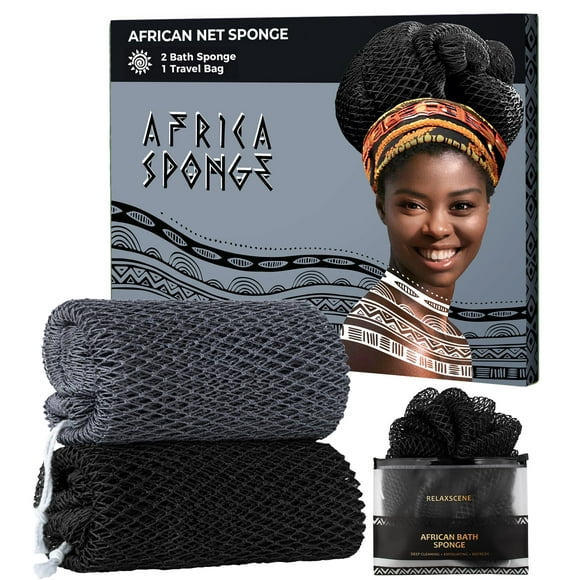 Esponja de baño RelaxScene African Net 112 cm exfoliante