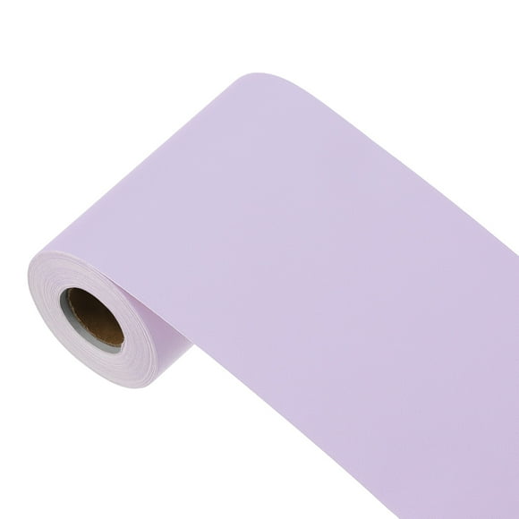 Uxcell 393"x3.9" Purple Wallpaper, Peel and Stick Wallpaper, Purple Contact Paper Solid Color Vinyl Self-Adhesive Wall Paper Decorative for Wall Covering