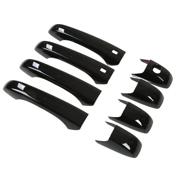 4 Piezas De Cubierta De Ajuste De Manija De Puerta Exterior De Coche, ABS Negro Brillante Protector De Manija De Puerta Accesorios De Decoración Exterior Para J-eep Grand C-herokee WK2 WL 2011‑2022