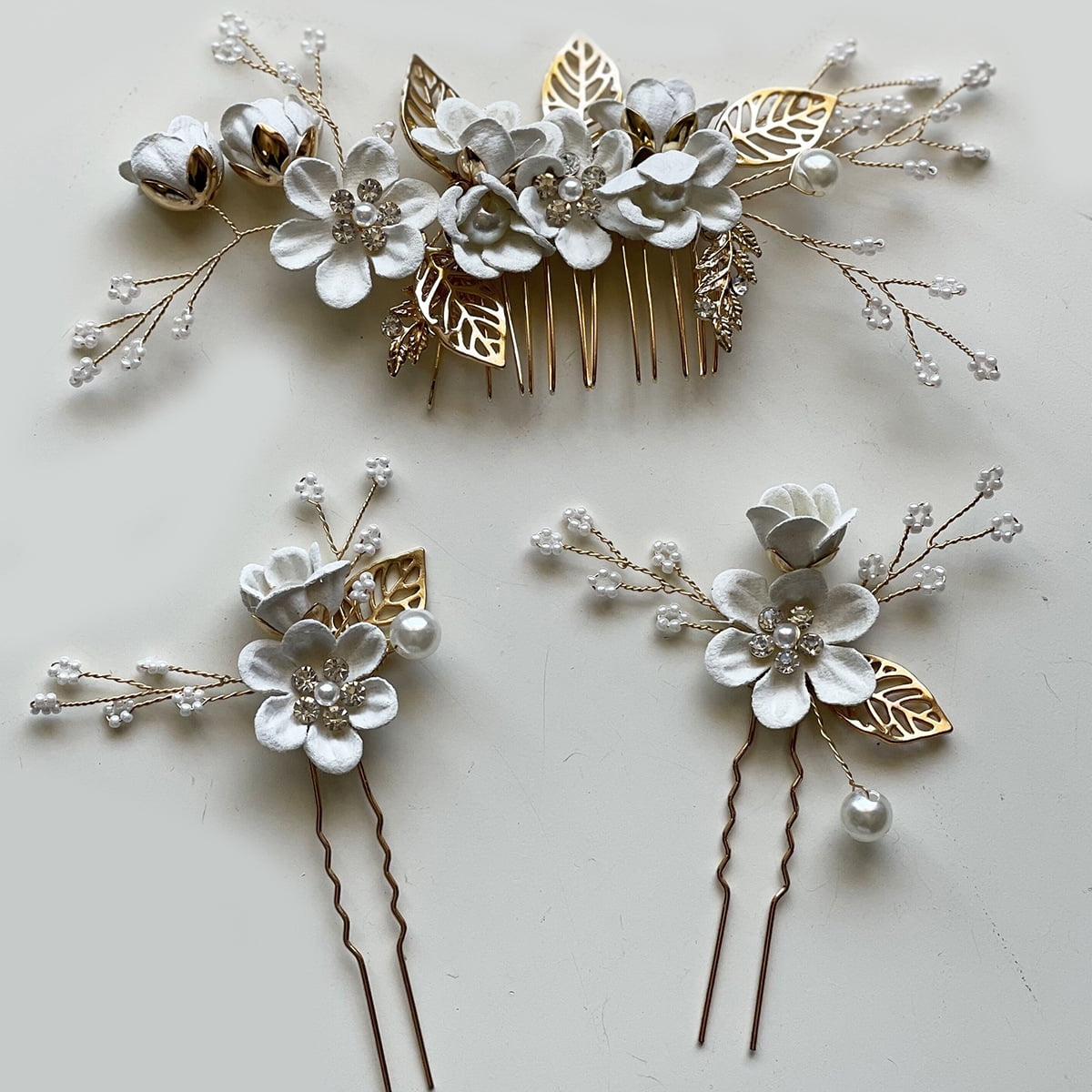 Helena gold crystal hair comb – Lola and Alice