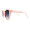 thumbnail image 6 of Child Girls Size Horn Rim Round Cat Eye Plastic Retro Fashion Sunglasses Pink - Smoke, 6 of 7