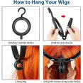 thumbnail image 5 of Wig Hanger Hanging Hat Storage Hook Black 4-Pack Wig Hanger Portable Hanger Wig Stand for All Wigs and Hats Foldable Wig Stand Durable Wig Stand, 5 of 5