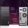 thumbnail image 2 of Restored Lenovo ThinkCentre Tower Desktop Gaming PC Intel Quad Core i5-6th 16GB DDR4 Ram, 1TB SSD 22" LED BTO RGB Keyboard & Mouse, Nvidia GTX 1660s 6gb DDR6, Windows 11 Professional (Refurbished), 2 of 7