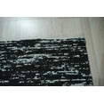 thumbnail image 3 of EORC Black Hand-Knotted Wool Contemporary Natural Modern Wool Flat Area Rug, 3 of 22