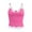 Hot Pink, variant on Women Summer Tops Women's Lace Splicing Fashion Pure Desire With A Slim Vest Solid Color Top Cardigan Top T Shirts Printing Pajama Cropped Tops for Women Long under Shirt Casual Shirts White M