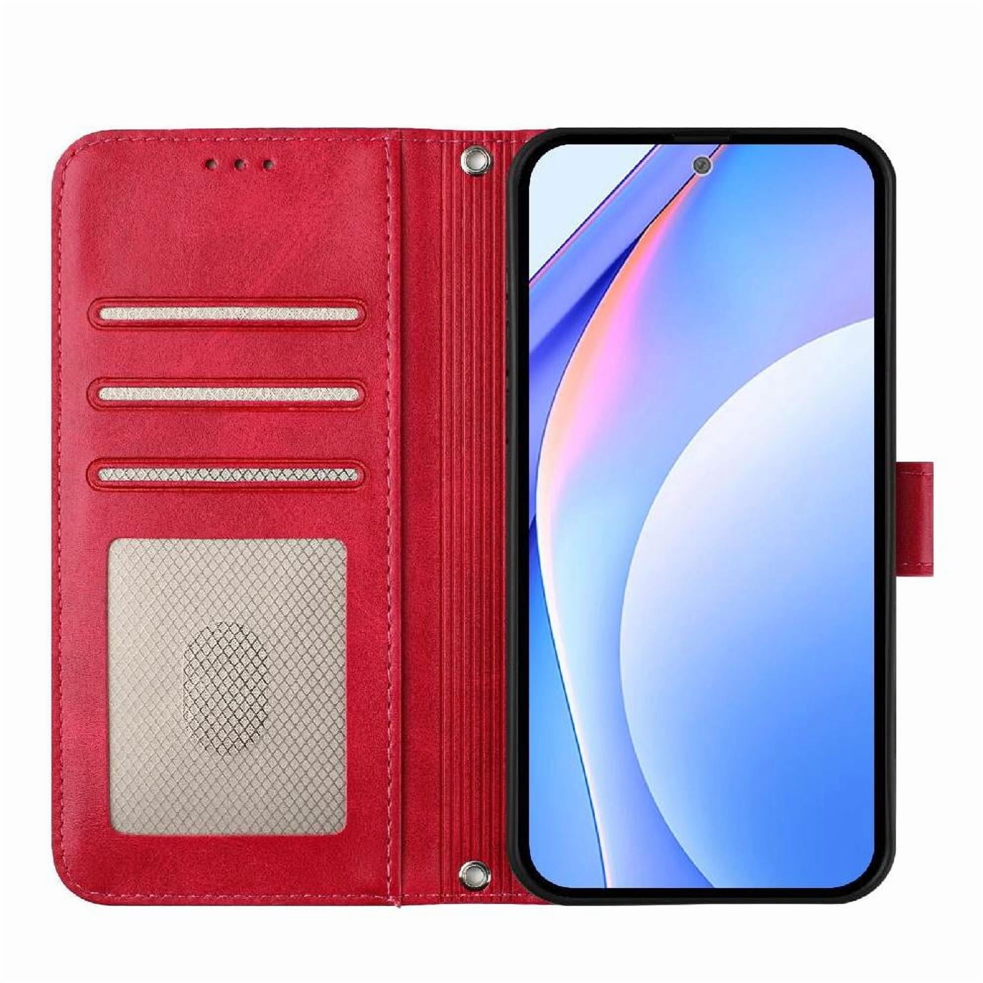 Phone Case for Motorola Moto G Power 2021 Flip Folio Pu Leather Card Slots Holder Kickstand Magnetic Rfid Blocking