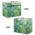 thumbnail image 2 of SEANATIVE Palm Leaf Sewing Machine Cover with Pockets Foldable Protective Cover with Top Handle Easy to Use for Most Standard Sewing Machines Home Decor, 2 of 7
