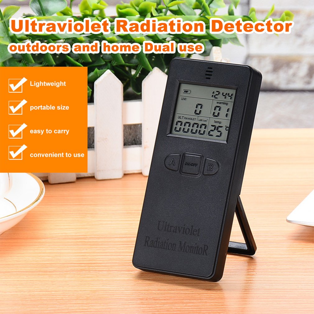 Digital Ultraviolet Radiation Detector UV UVI Meter Dosimeter Tester  Counter With Temperature display Walmart Canada
