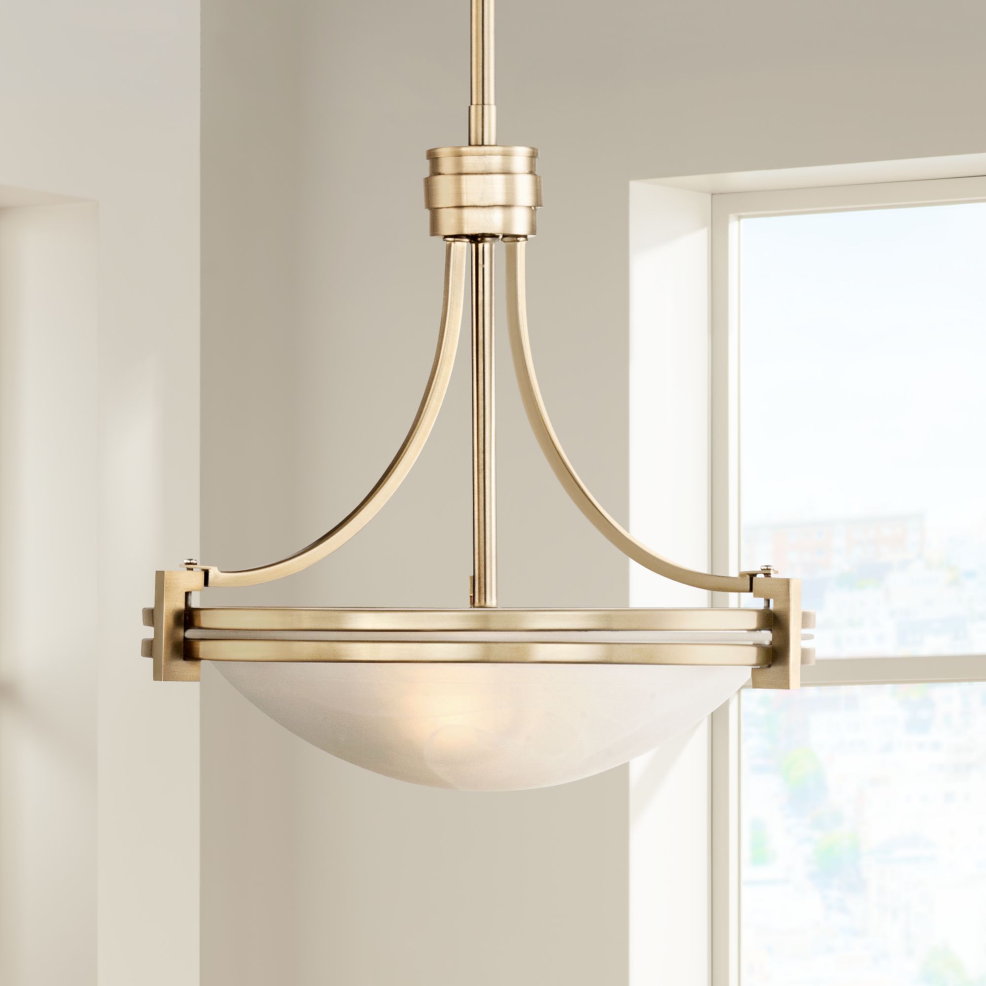 bowl chandelier dining room