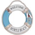 thumbnail image 1 of Wooden Nautical Lifering Nautical Decorative Lifebuoy Buoy, 1 of 4